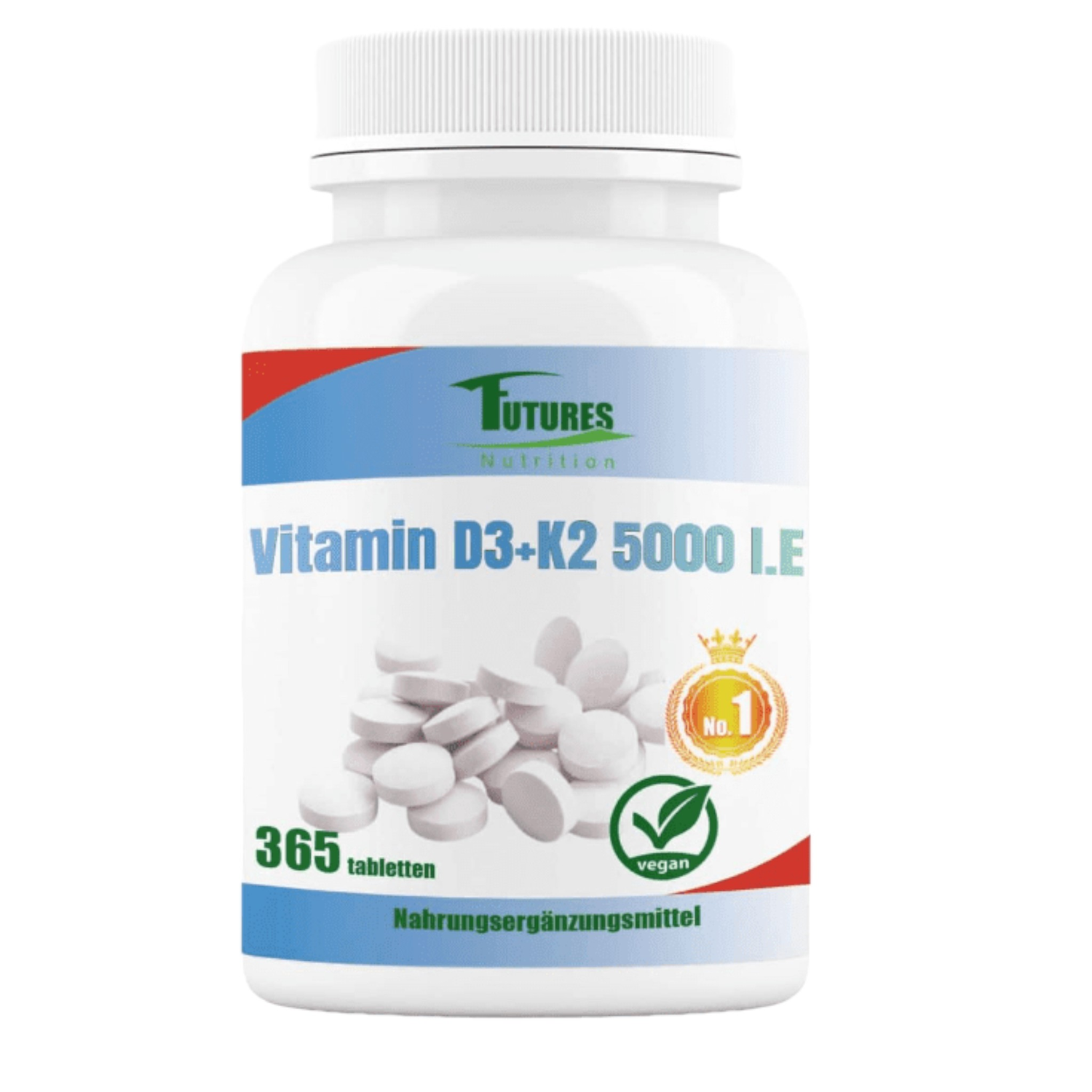 Vitamin D3 K2 5000 IU 365 Tabletten
