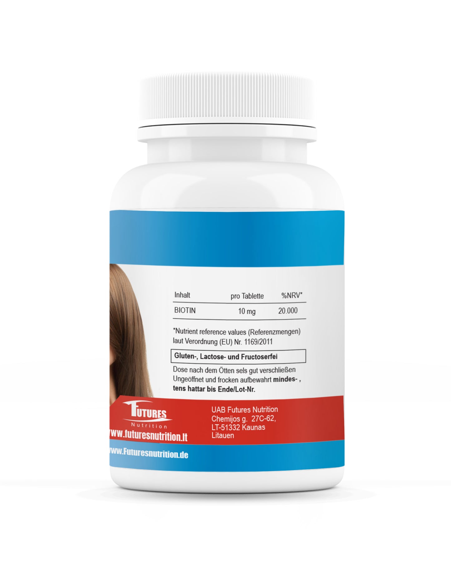 Extra starke Biotin Tabletten (Vitamin B7, 10.000 µg) zur Unterstützung von natürlicher Schönheit und Wachstum