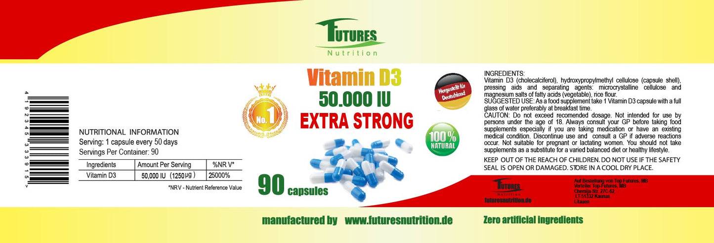 10 x vitamin D3 50000I.e
