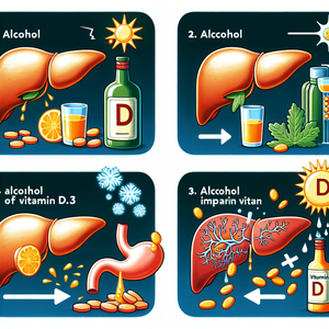 Auswirkungen von Alkohol auf die Wirkung von Vitamin D3, Warum Alkohol die Vitamin D3-Aufnahme beeinträchtigt