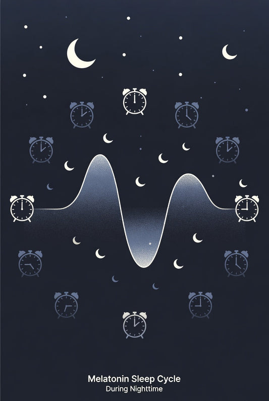 Melatonin Wirkung Dauer und Schlafzyklus in der Nacht
