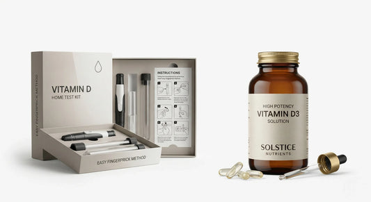 Vitamin D Mangel Test für zu Hause zur Bestimmung der 25-OH-D Blutwerte vor der Supplementierung.