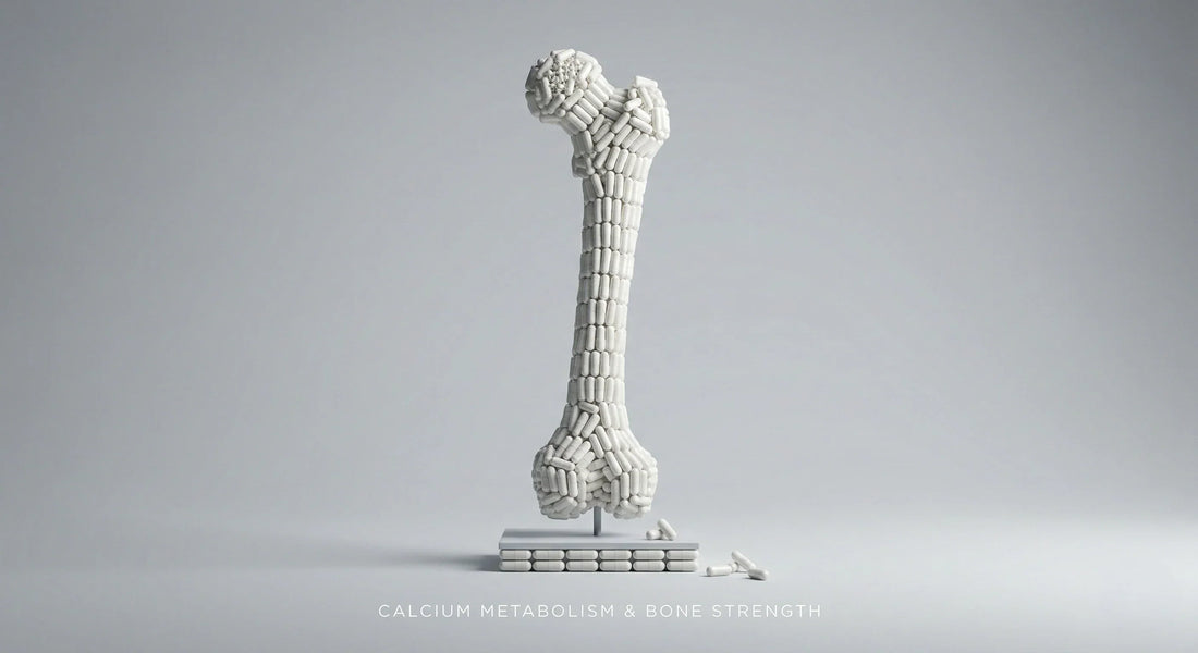 Wirkung von Vitamin D3 auf die Knochendichte und den Erhalt gesunder Zähne durch effiziente Calciumaufnahme.