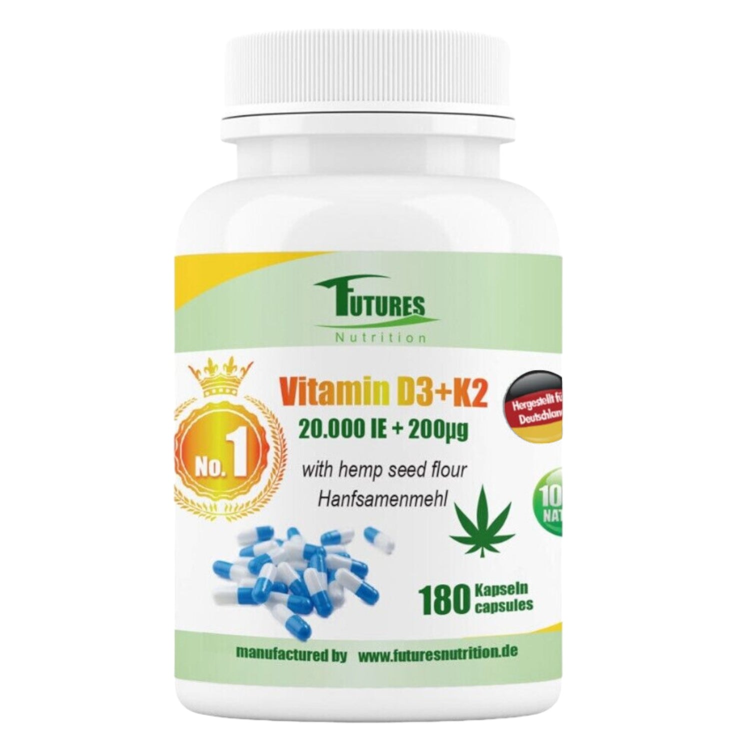 Vitamin D3 K2 20000 IU 180 Kapseln