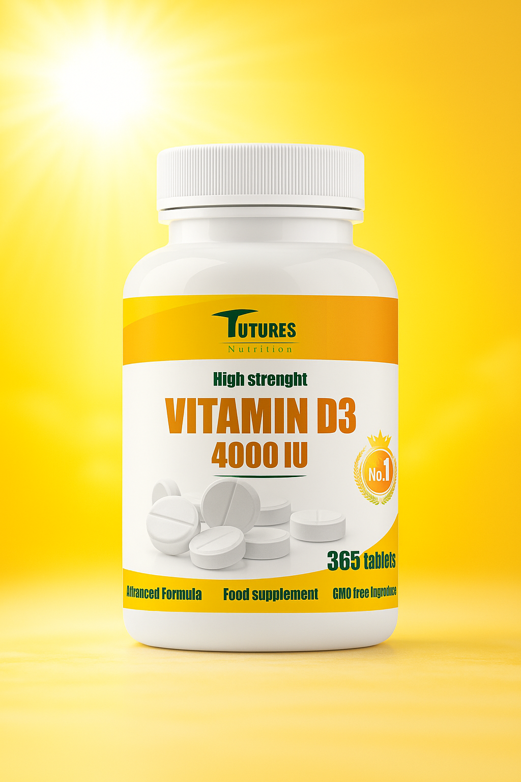 Vitamin D3 4000 IU 365 Tabletten