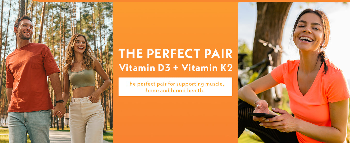 Vitamin D3 + K2 4000 IU 3x365 tablets: Source of health of futures nutrition - vitamin D3 K2