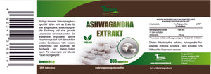 Estratto di Ashwagandha 365 di qualità dose alta compressa