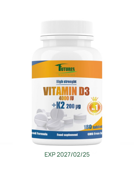 Vitamin D3 4000 IE + K2 200µg MK7 – Depot-Kombination