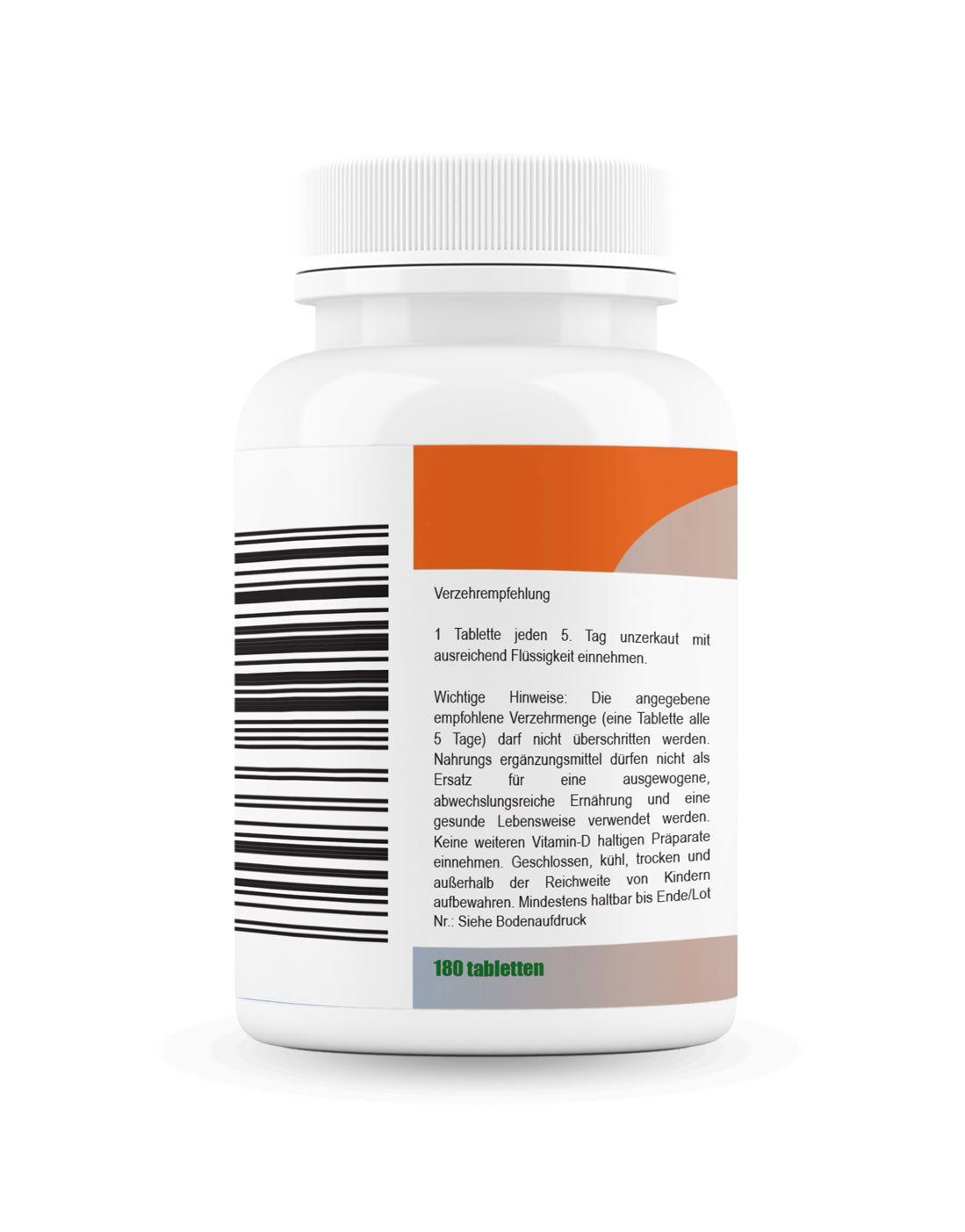 Vitamin D3 5000, dvs. + vitamin K2 -180 tabletter - vitamin D3 K2