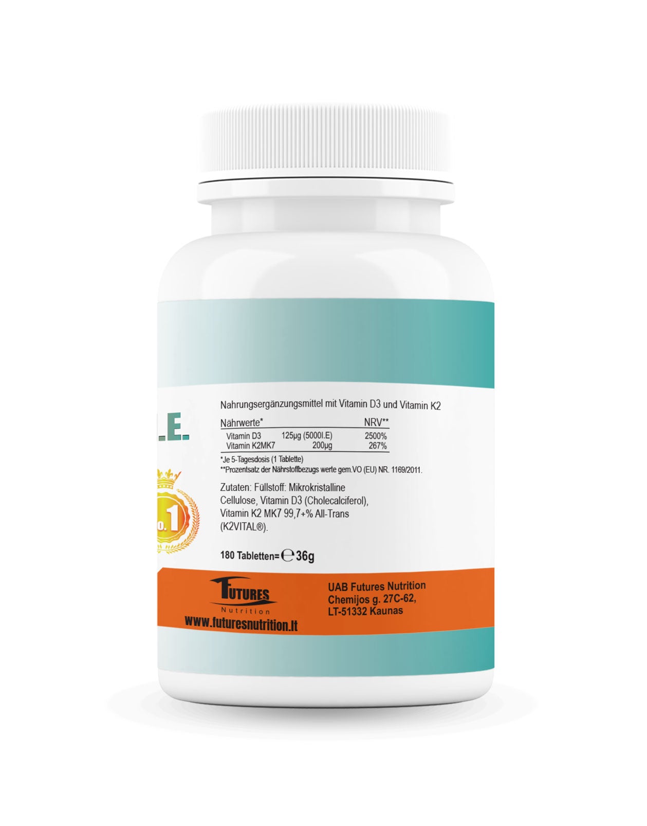Vitamin D3 5000, tj. + Vitamin K2 -180 tablete - vitamin D3 K2