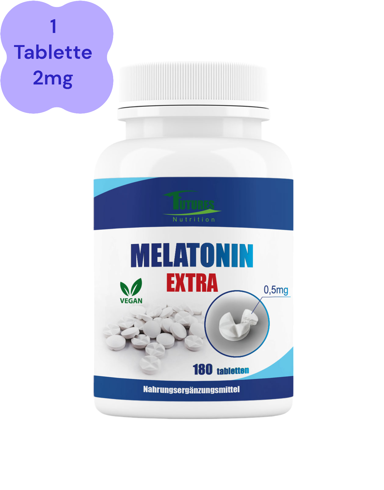 Melatonin Extra, Sleeping Pills 5x180 tabletter