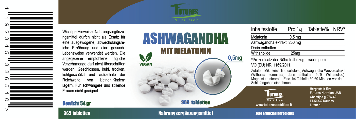 Natürliche Einschlafhilfe und Stressabbau: Die effektive Kombination aus Ashwagandha und Melatonin
