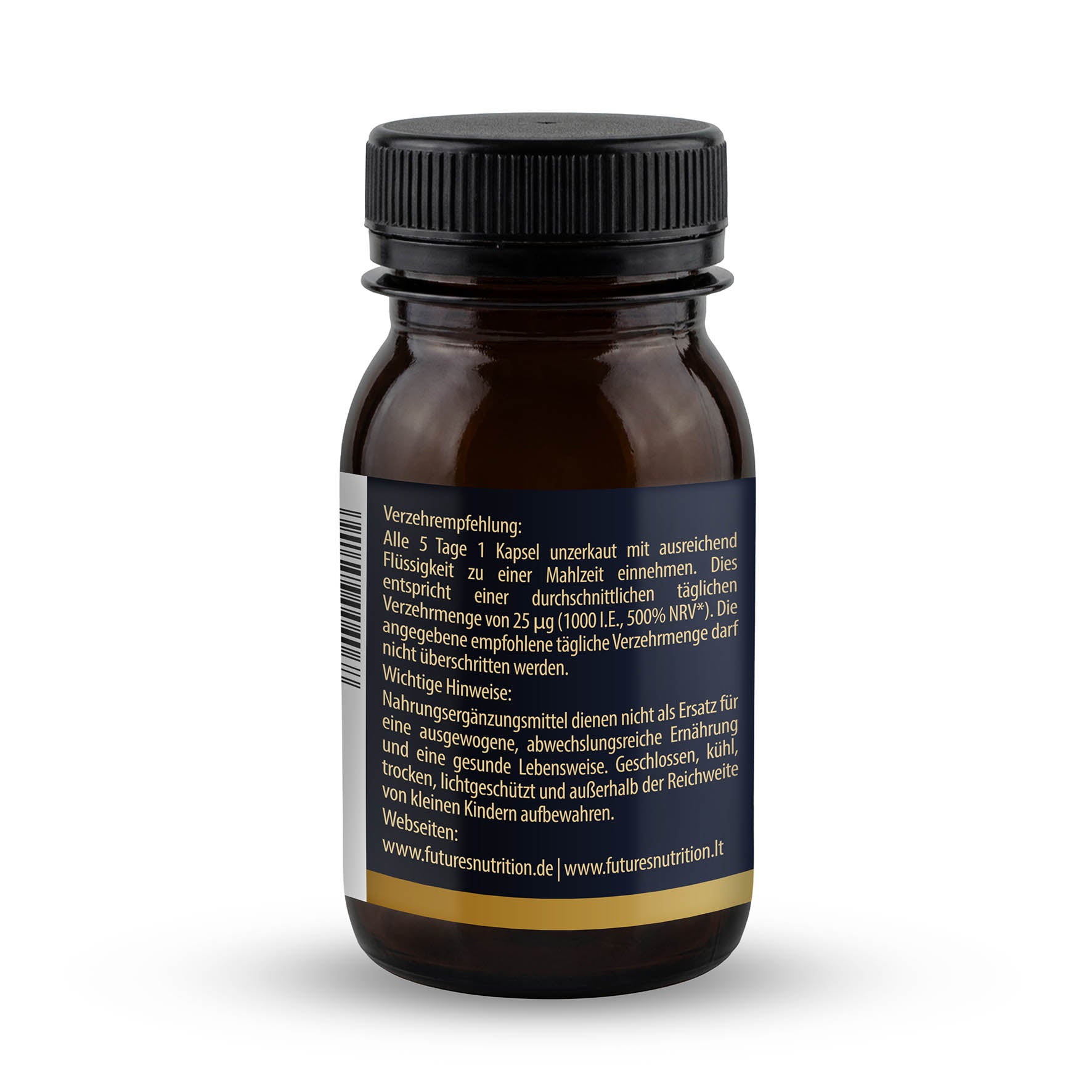 Einnahmeempfehlung und Hinweise – Futures Nutrition Vitamin D3 K2 Liposomal
