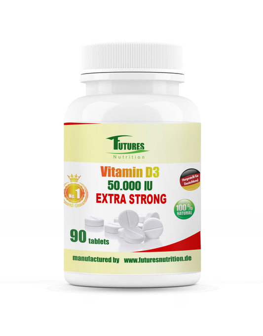 Futures Nutrition Vitamin D3 50.000 I.E. Ultra Depot - 90 Tabletten Dose