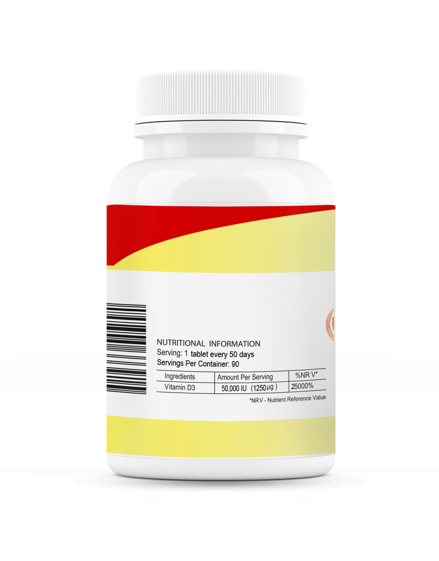 Futures Nutrition Vitamin D3 50.000 IE – Extra Stark – Hochdosiert – 90 Tabletten – 100 % Natürlich