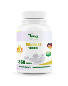 Vitamin D3 10000i.e 360 ​​tabletter