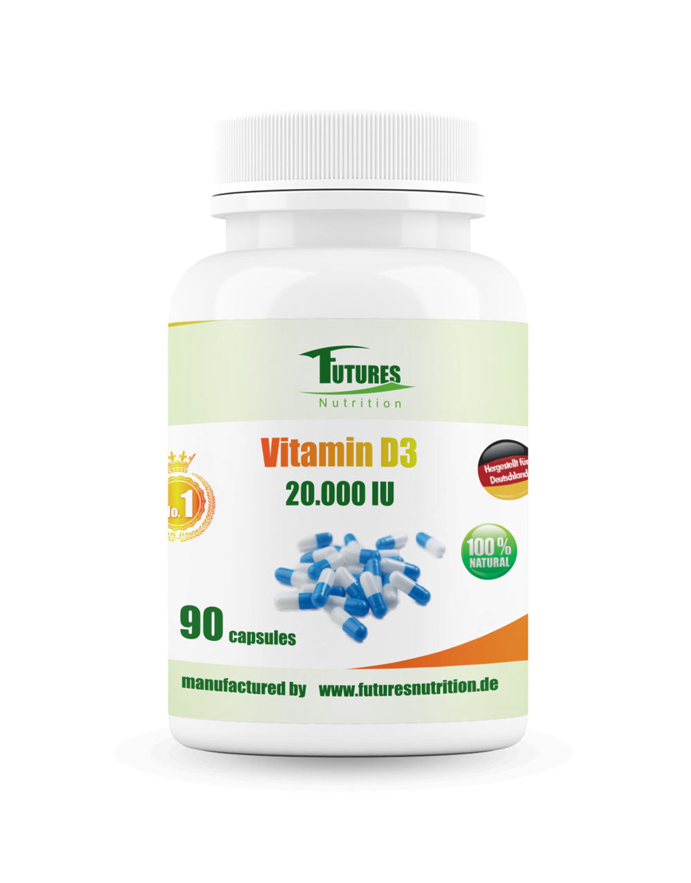 2 X Vitamin D3 20000 I. E 180 Capsule
