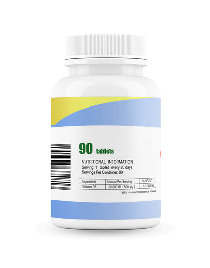 2 x vitamin D3 20000I.e 180 tabletter