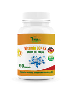 50 x vitamin D3 + K2 10000i.e