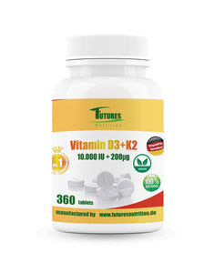 50 x vitamin D3 K2 10000i.e 18000 tabletter