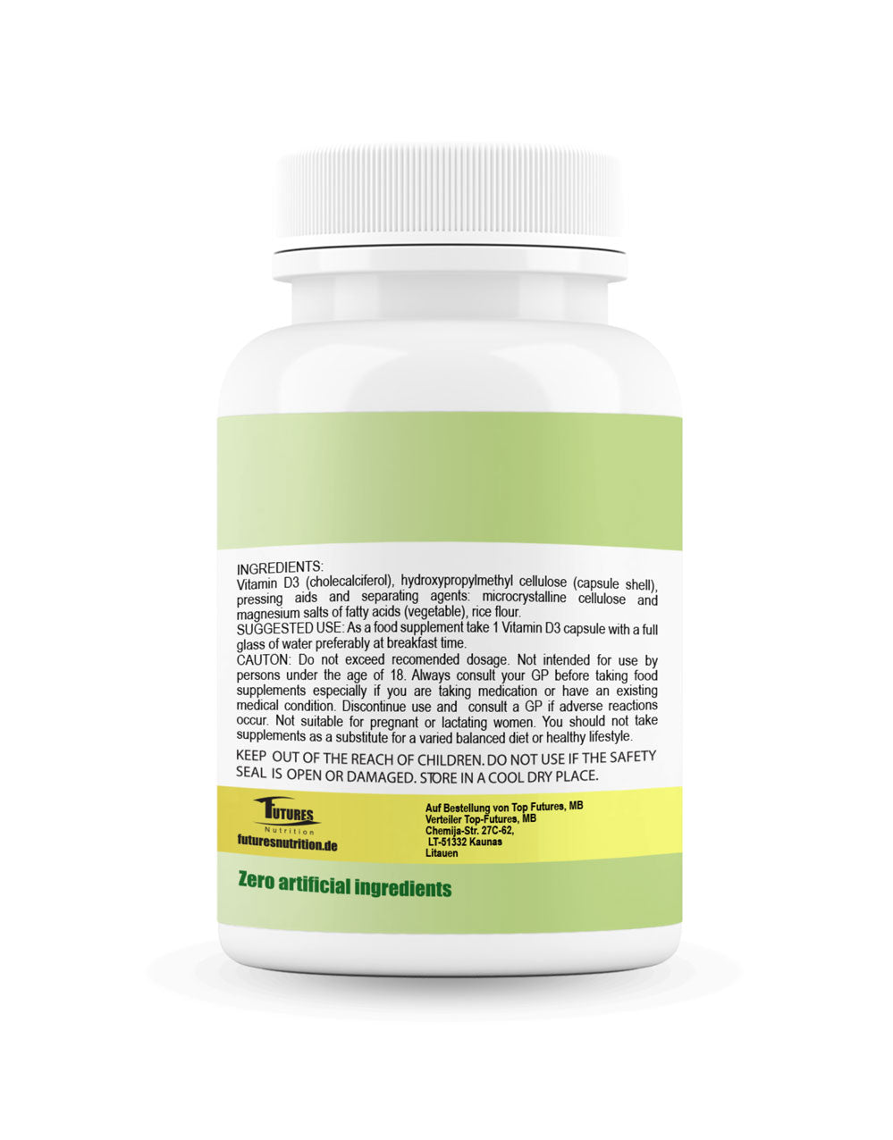 Futures Nutrition Vitamin D3 10.000 IU – 90 Kapseln, hochdosiert