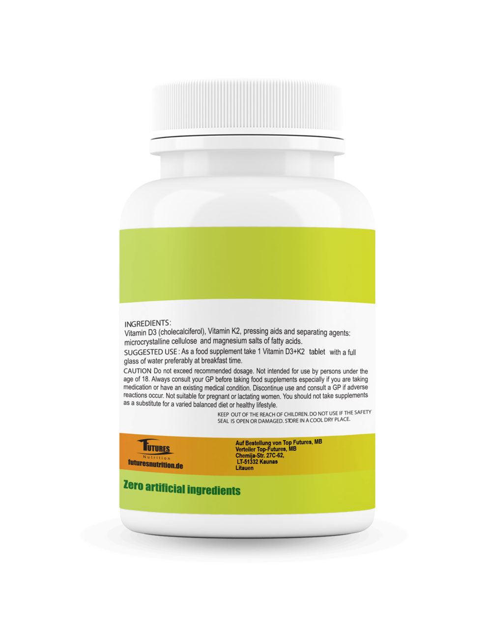 Hochdosiertes vegetarisches Vitamin D3 mit K2 MK-7 (100% All-Trans) ohne Zusatzstoffe