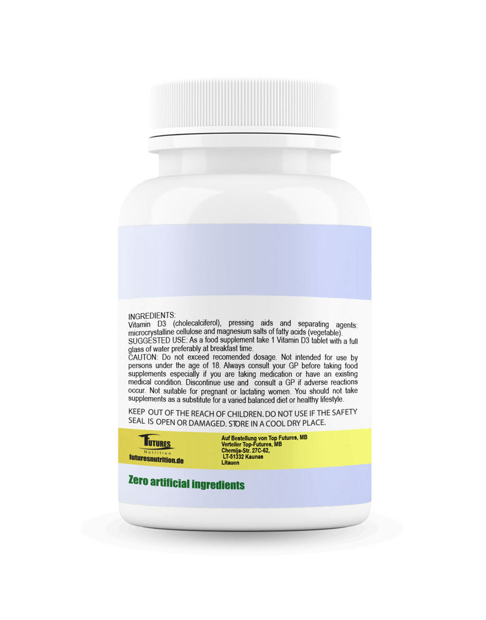 Hochdosiertes Vitamin D3 10000 IE Nahrungsergänzung 180 Tabletten
