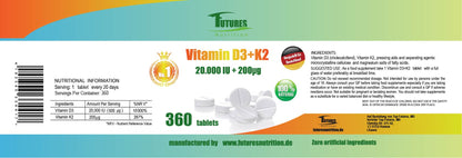 Einnahmehinweise für Vitamin D3 K2 MK7 20.000 IE – wöchentliche Anwendung
